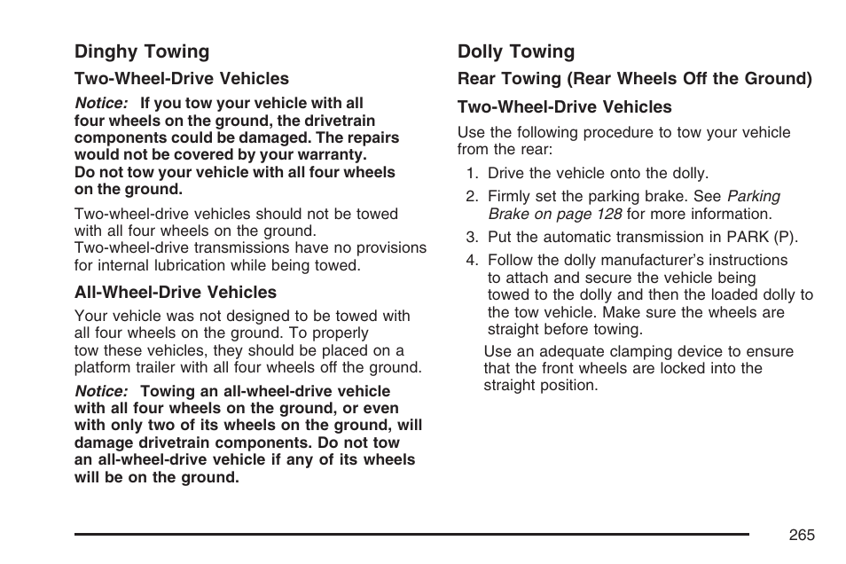 GMC 2007 Savana User Manual | Page 265 / 452