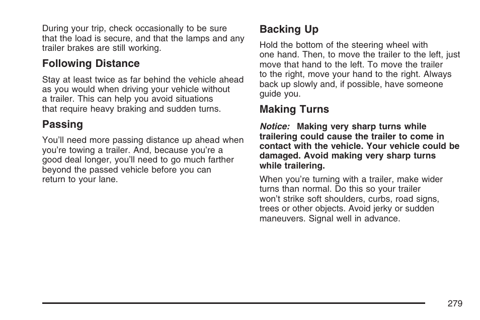 GMC 2007 Savana User Manual | Page 279 / 452