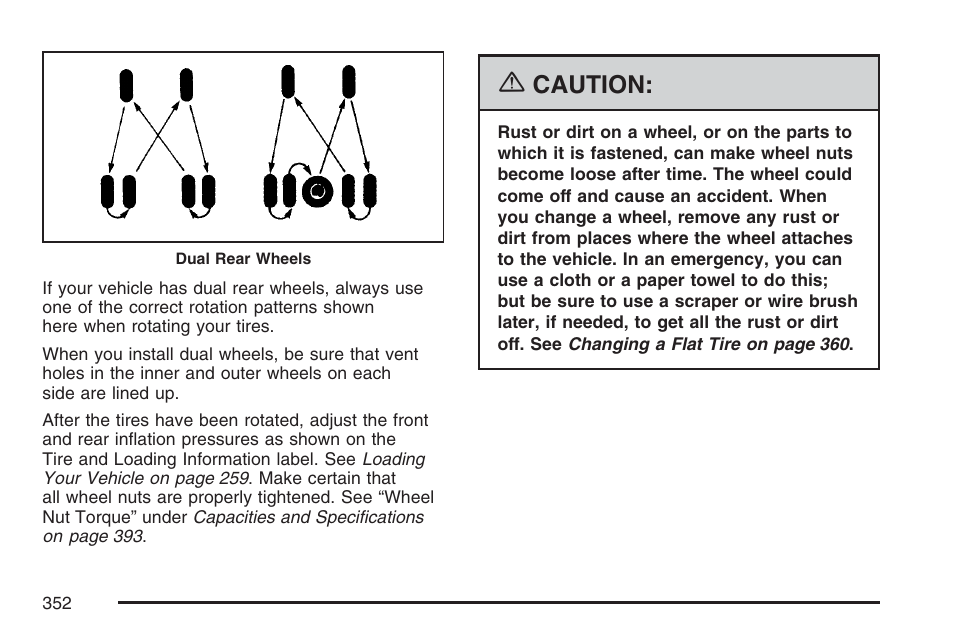 Caution | GMC 2007 Savana User Manual | Page 352 / 452