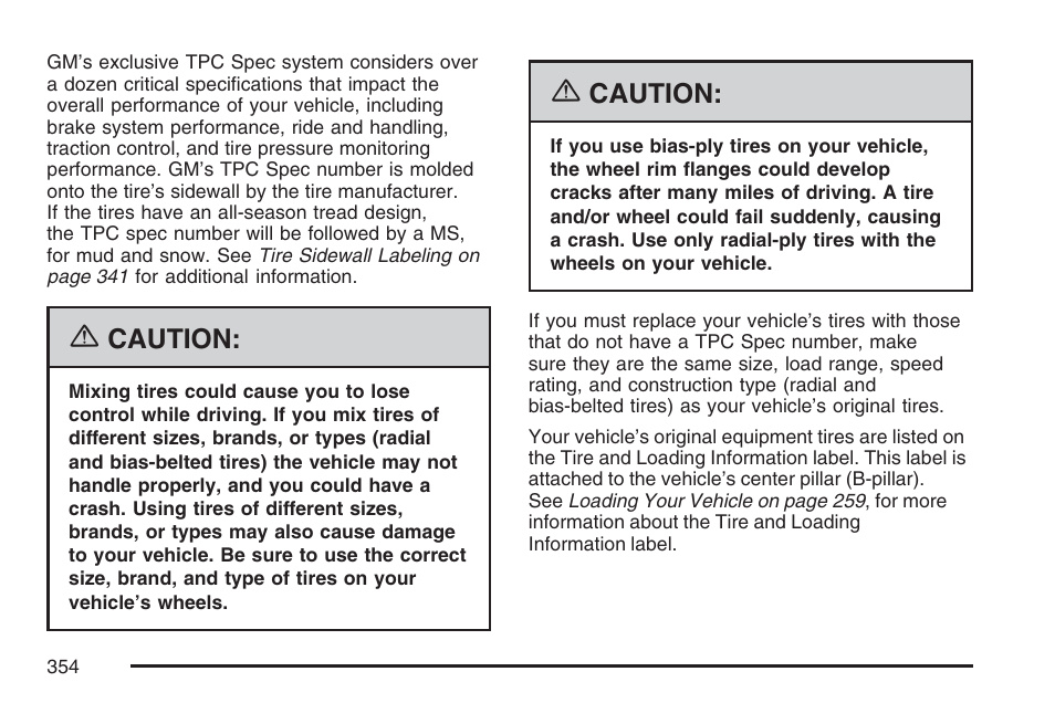 GMC 2007 Savana User Manual | Page 354 / 452