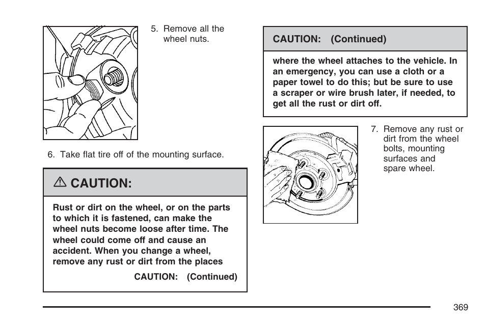 Caution | GMC 2007 Savana User Manual | Page 369 / 452