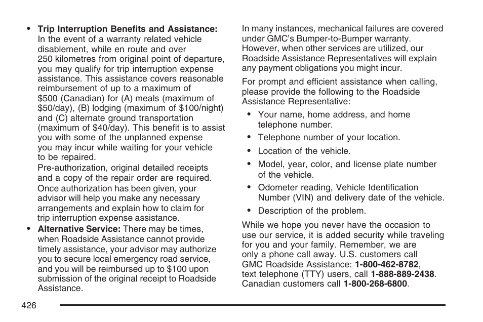 GMC 2007 Savana User Manual | Page 426 / 452