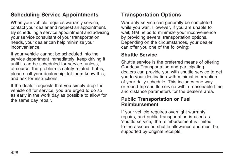 GMC 2007 Savana User Manual | Page 428 / 452