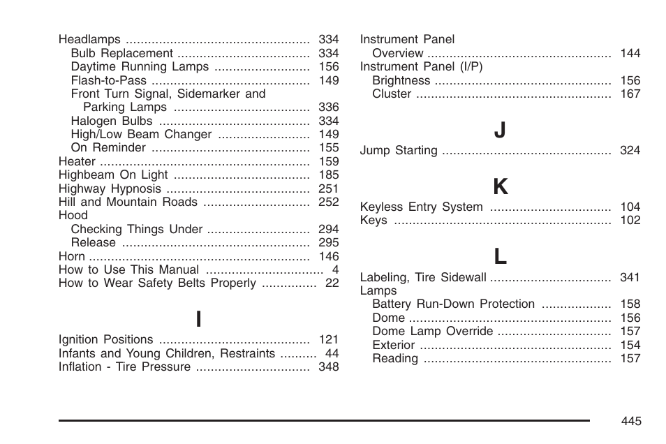 GMC 2007 Savana User Manual | Page 445 / 452