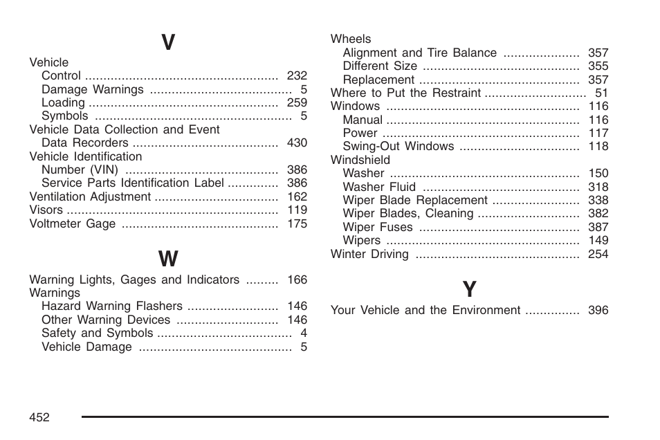 GMC 2007 Savana User Manual | Page 452 / 452