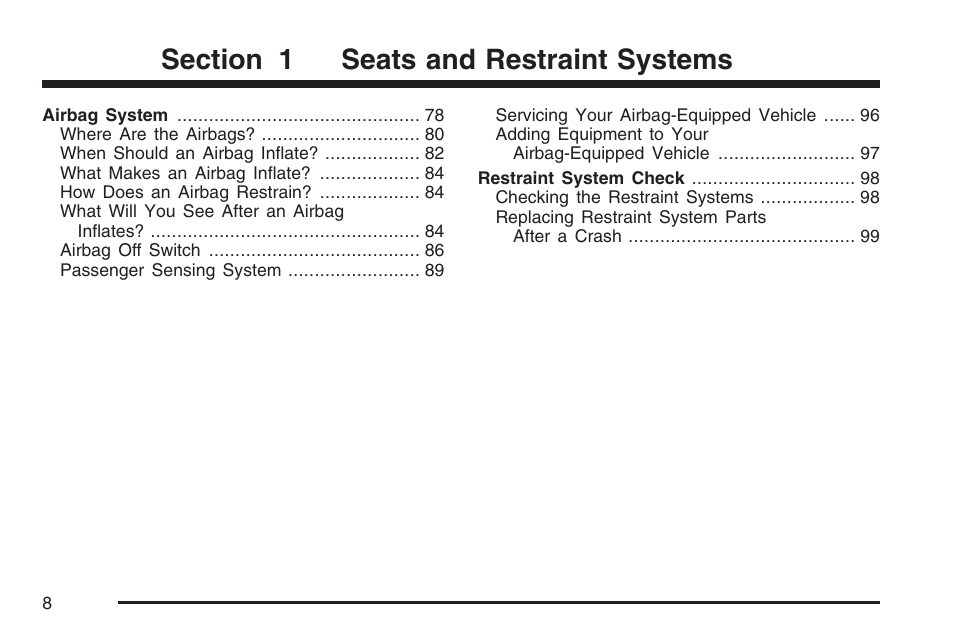 GMC 2007 Savana User Manual | Page 8 / 452