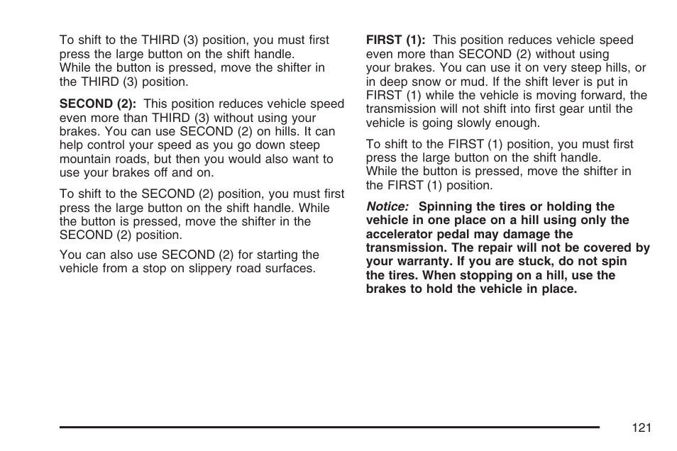 GMC 2007 Envoy User Manual | Page 121 / 562