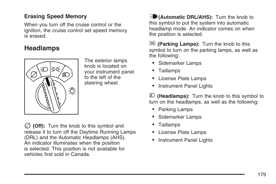 Headlamps | GMC 2007 Envoy User Manual | Page 179 / 562