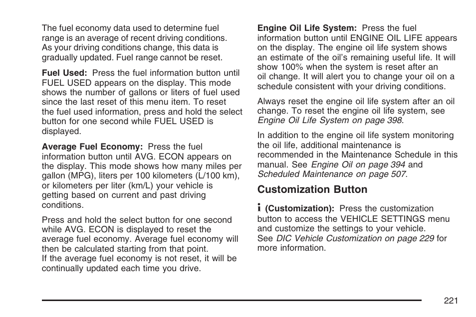GMC 2007 Envoy User Manual | Page 221 / 562