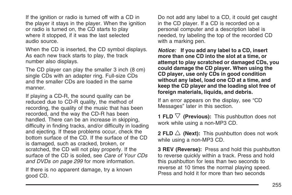 GMC 2007 Envoy User Manual | Page 255 / 562