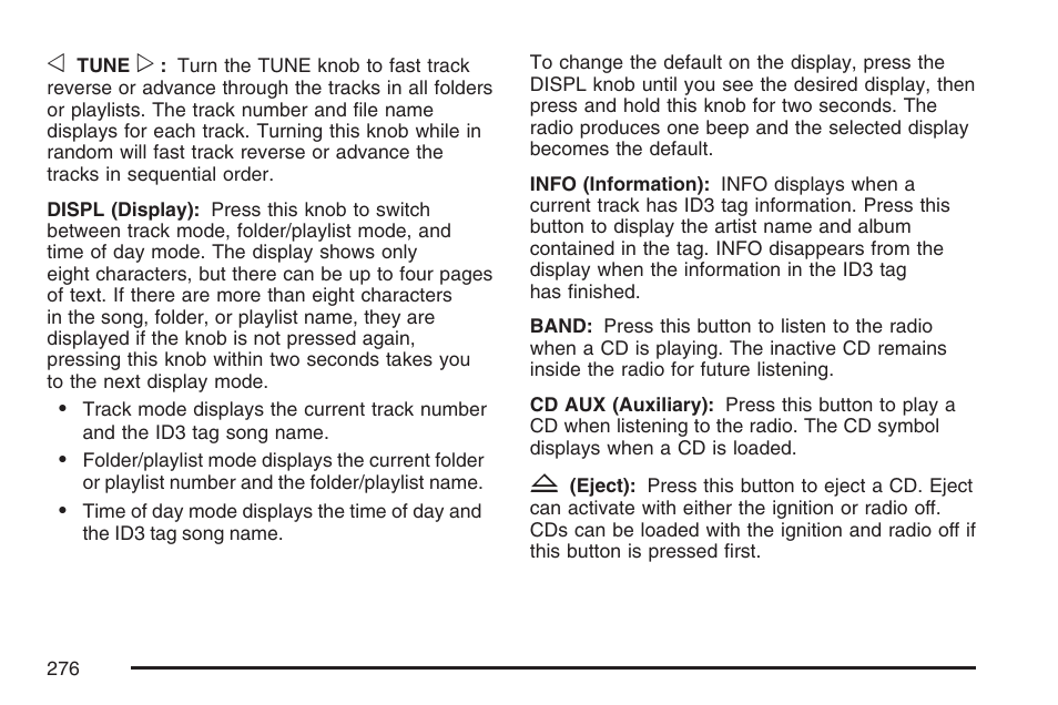 GMC 2007 Envoy User Manual | Page 276 / 562