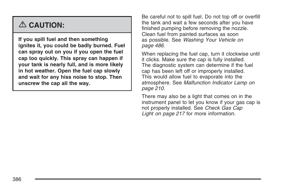 Caution | GMC 2007 Envoy User Manual | Page 386 / 562