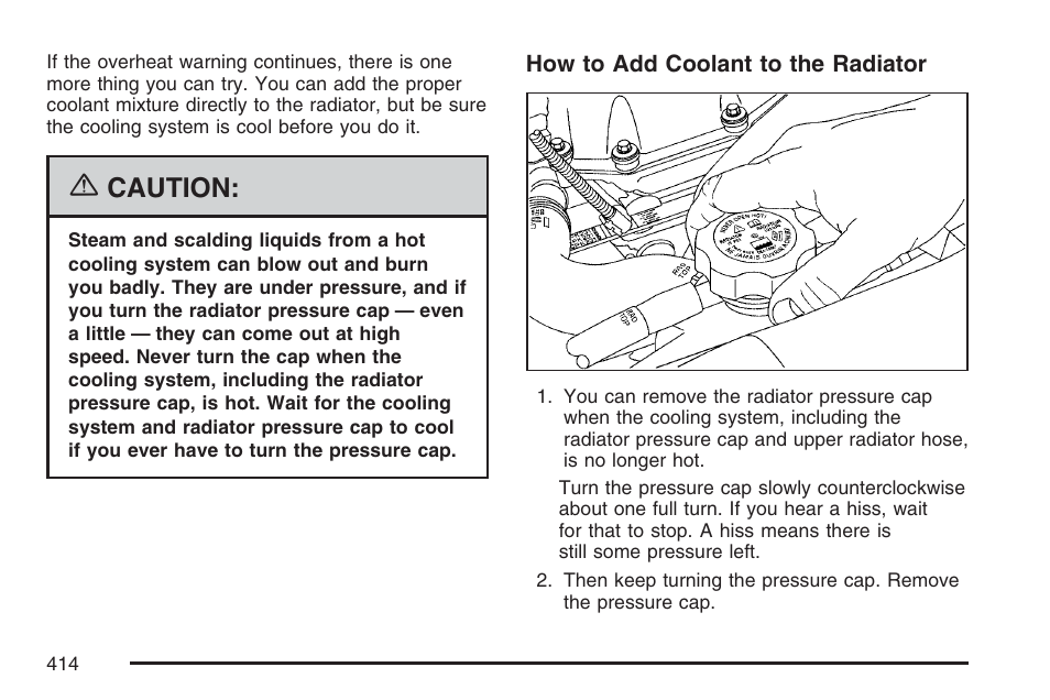 Caution | GMC 2007 Envoy User Manual | Page 414 / 562