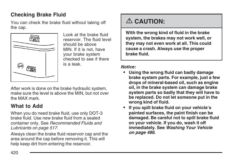 Caution | GMC 2007 Envoy User Manual | Page 420 / 562