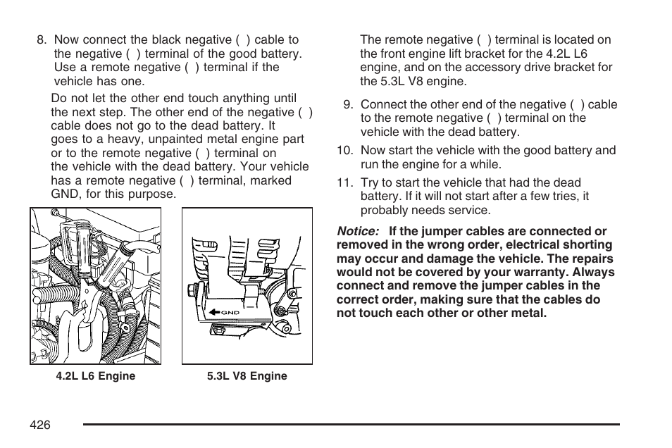 GMC 2007 Envoy User Manual | Page 426 / 562