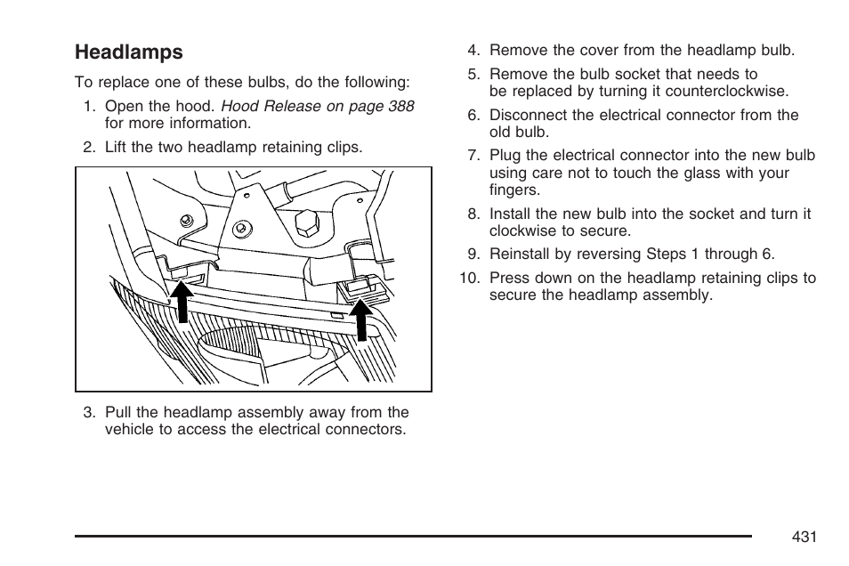 Headlamps | GMC 2007 Envoy User Manual | Page 431 / 562