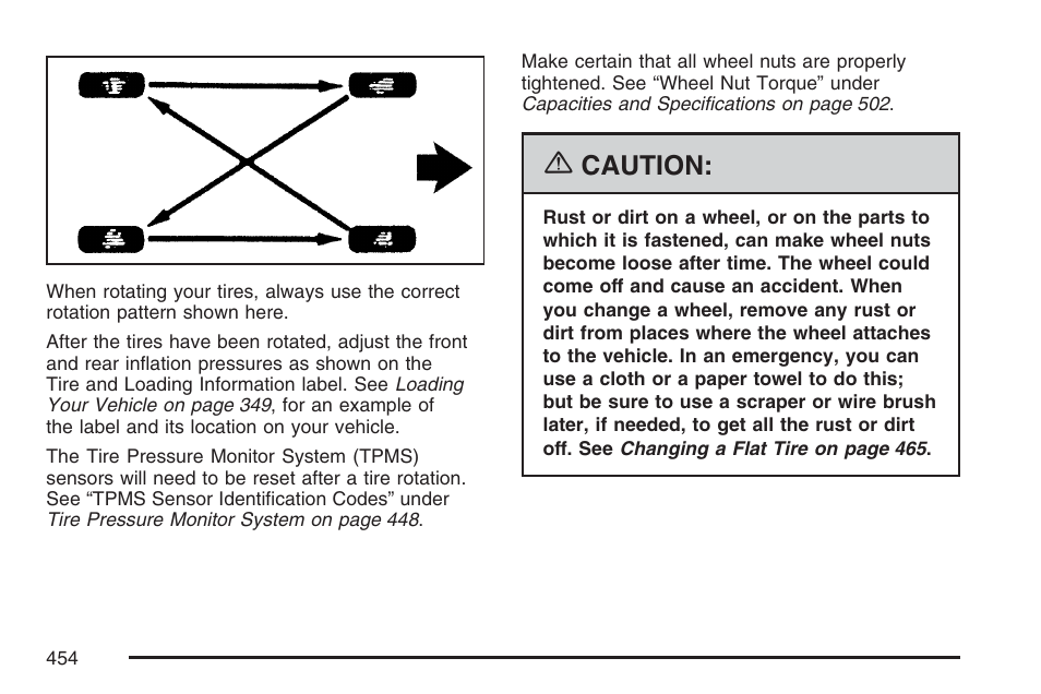 Caution | GMC 2007 Envoy User Manual | Page 454 / 562