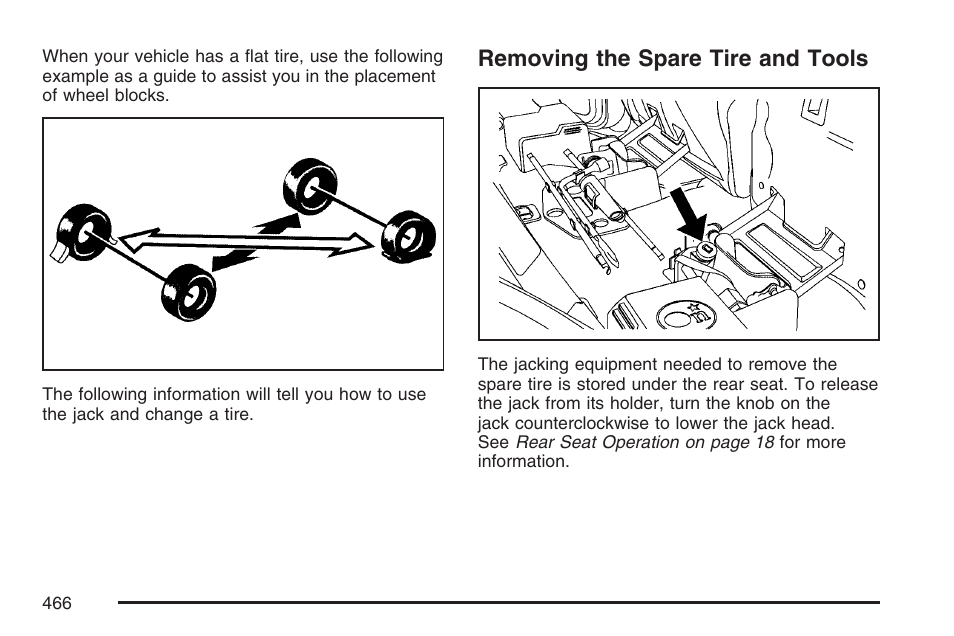 Removing the spare tire and tools | GMC 2007 Envoy User Manual | Page 466 / 562