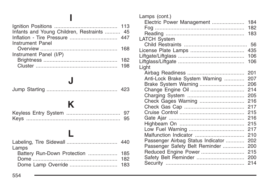 GMC 2007 Envoy User Manual | Page 554 / 562