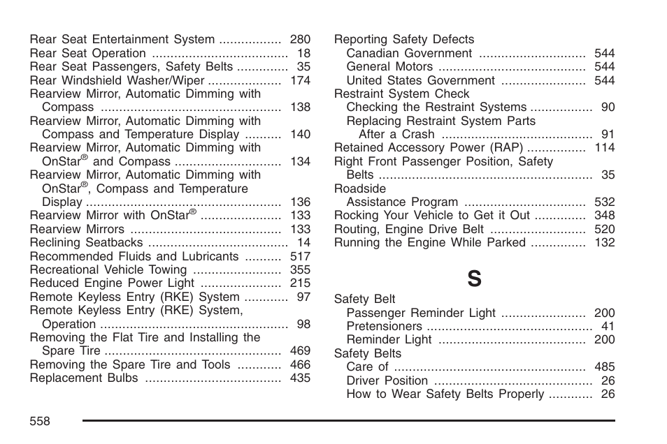 GMC 2007 Envoy User Manual | Page 558 / 562