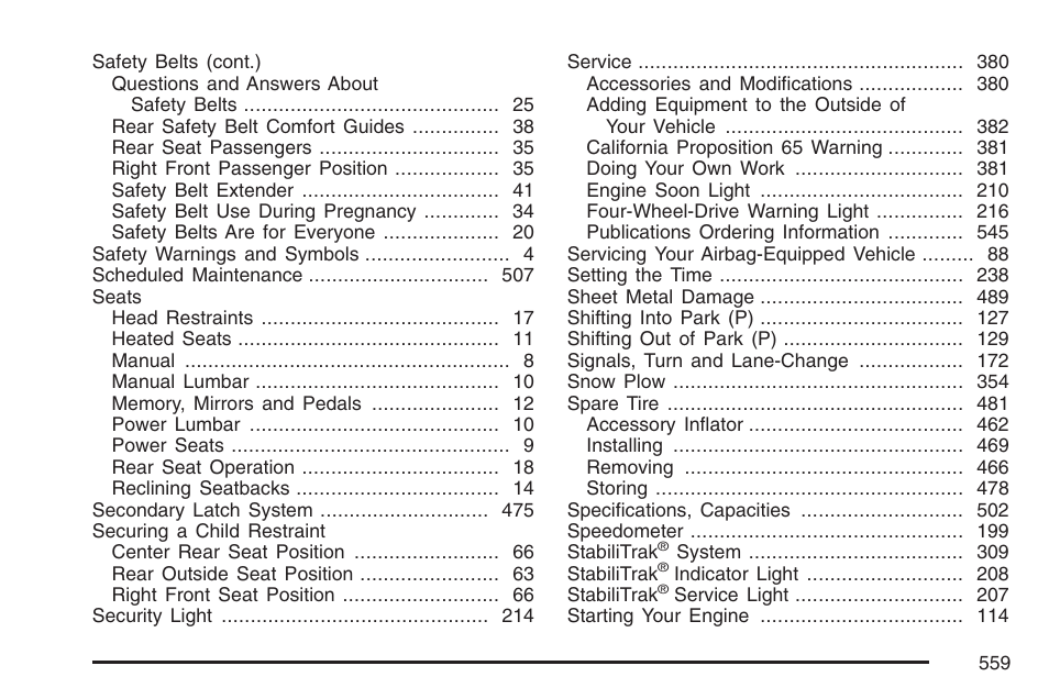 GMC 2007 Envoy User Manual | Page 559 / 562