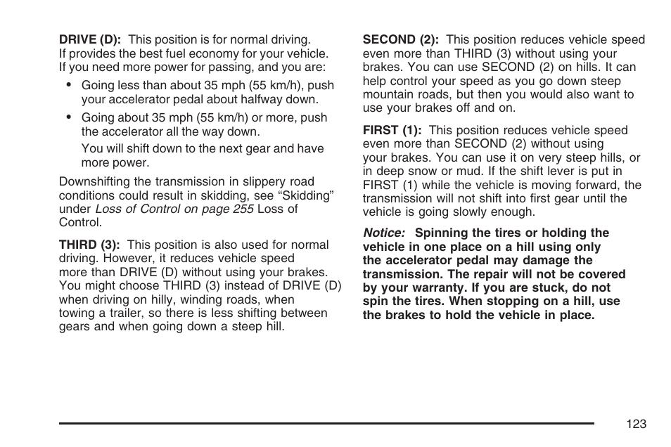 GMC 2007 Canyon User Manual | Page 123 / 492