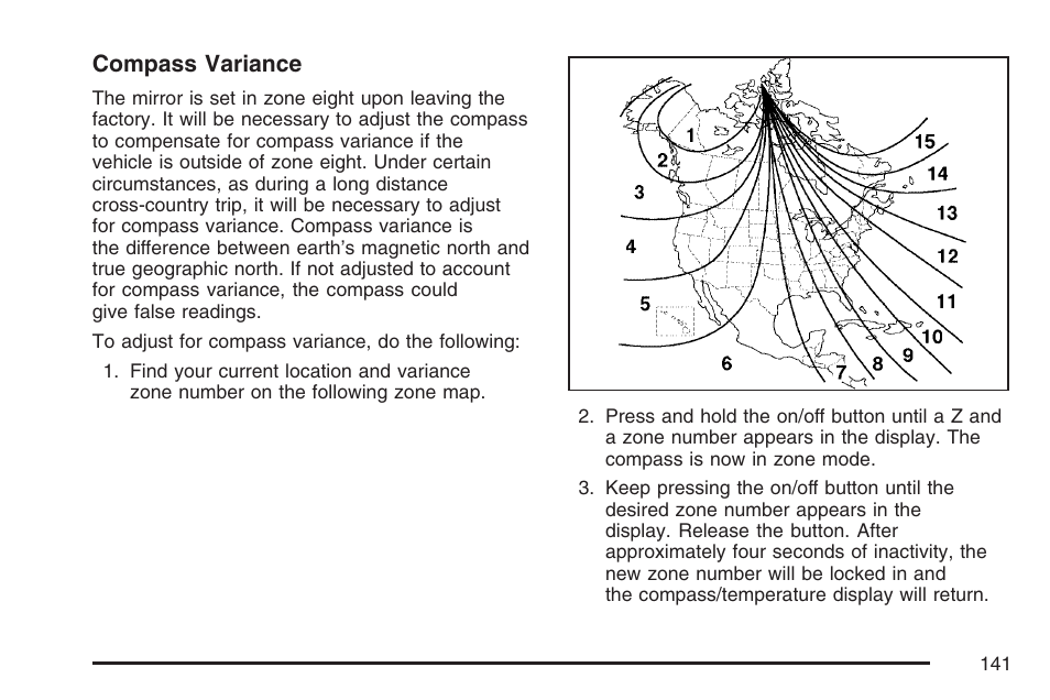 Compass variance | GMC 2007 Canyon User Manual | Page 141 / 492