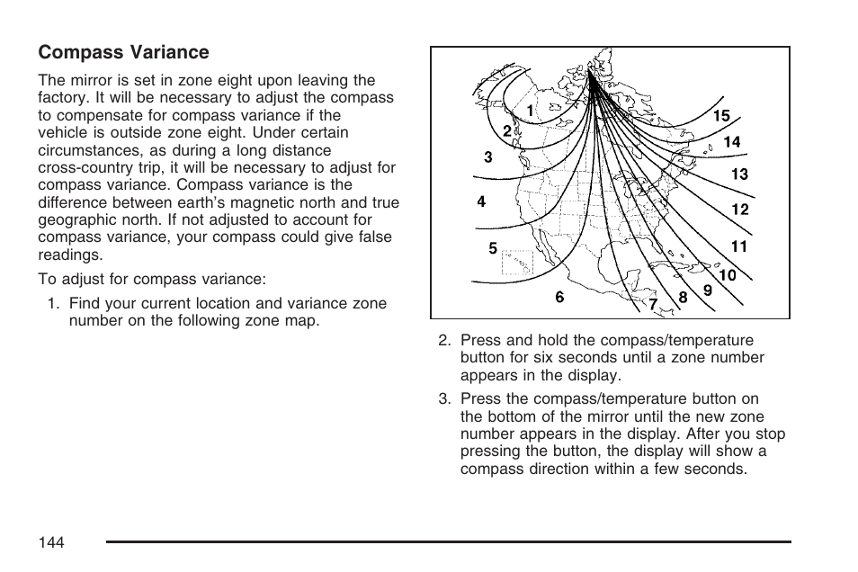 Compass variance | GMC 2007 Canyon User Manual | Page 144 / 492