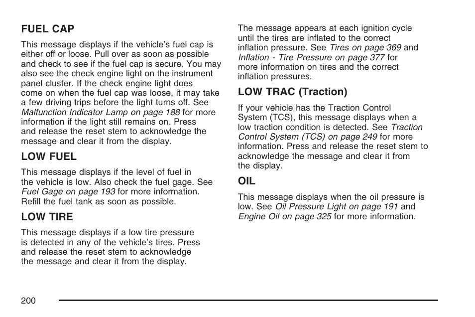 GMC 2007 Canyon User Manual | Page 200 / 492