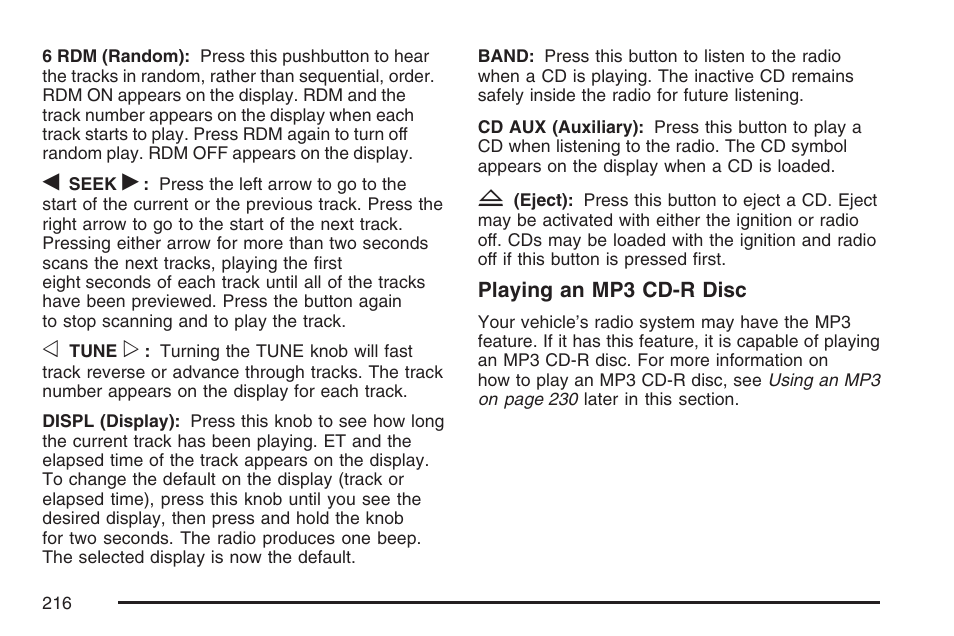 GMC 2007 Canyon User Manual | Page 216 / 492