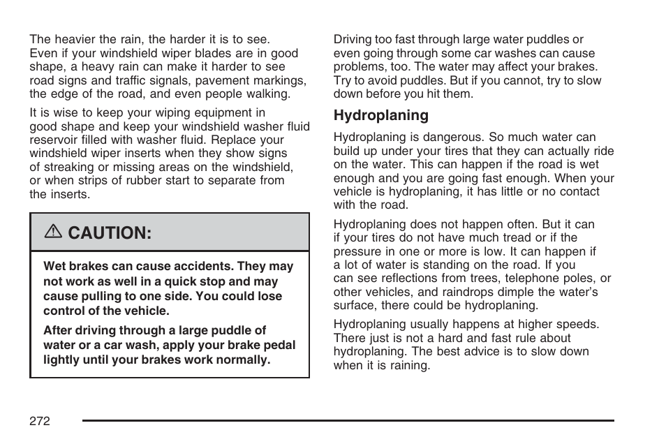 Caution | GMC 2007 Canyon User Manual | Page 272 / 492