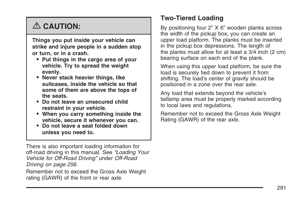 Caution | GMC 2007 Canyon User Manual | Page 291 / 492