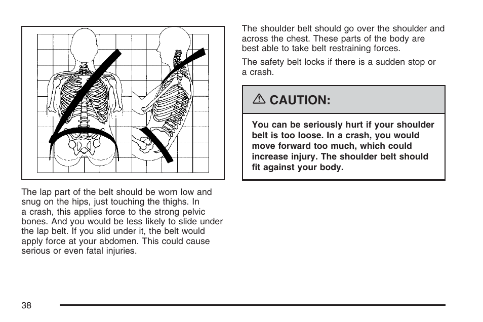 Caution | GMC 2007 Canyon User Manual | Page 38 / 492