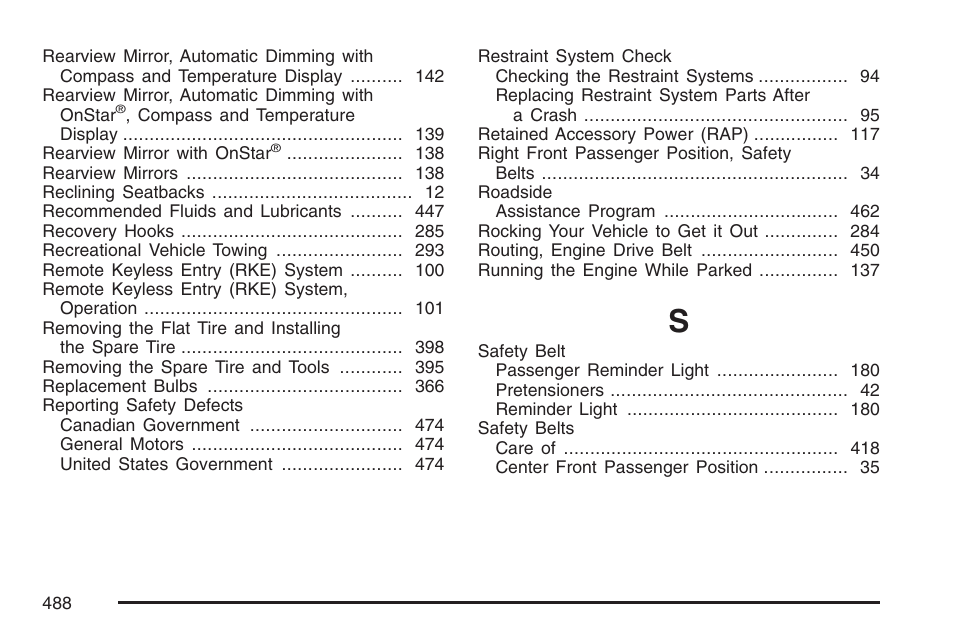 GMC 2007 Canyon User Manual | Page 488 / 492