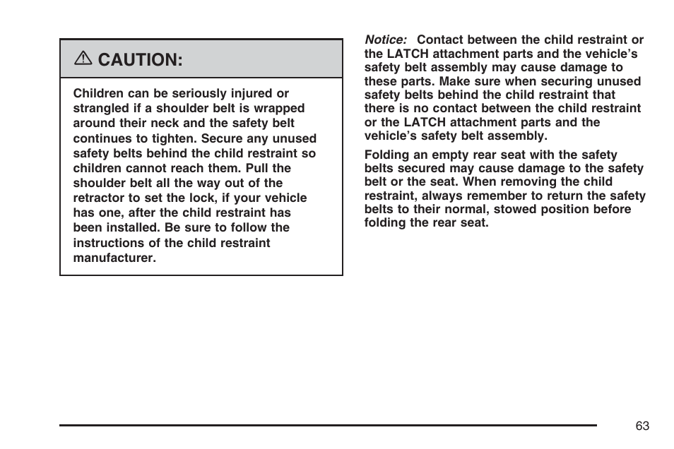 Caution | GMC 2007 Canyon User Manual | Page 63 / 492