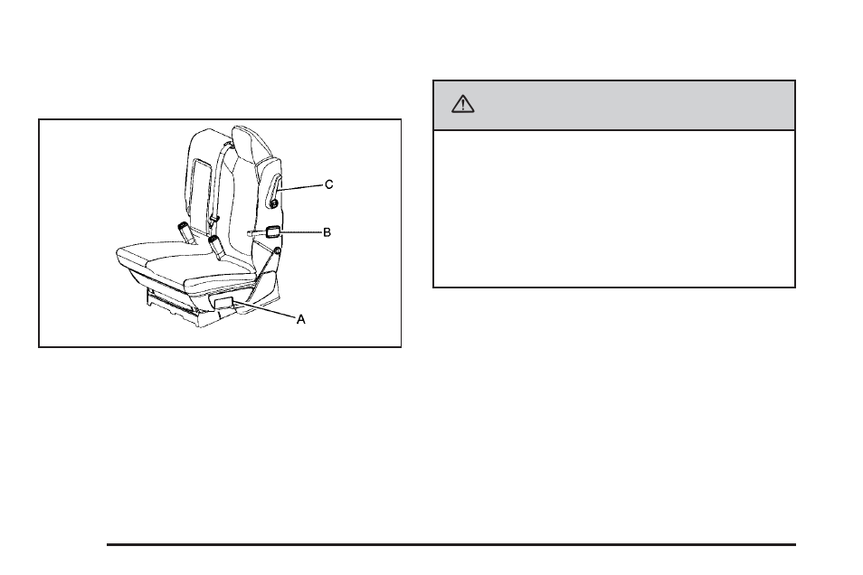 Rear seats, Rear seat operation, Caution | GMC 2007 Acadia User Manual | Page 18 / 554