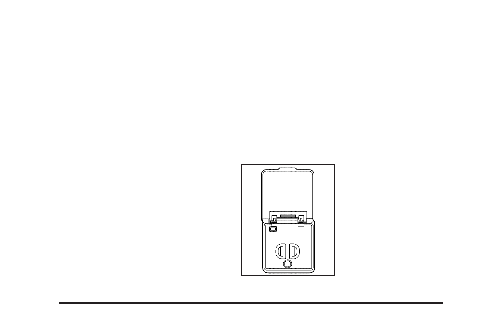 Power outlet 115 volt alternating current, Power outlet 115 volt alternating, Current | GMC 2007 Acadia User Manual | Page 198 / 554