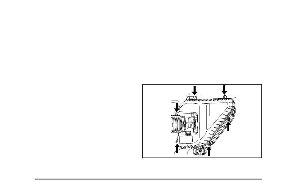 Engine air cleaner/filter, Engine air, Cleaner/filter | GMC 2007 Acadia User Manual | Page 402 / 554