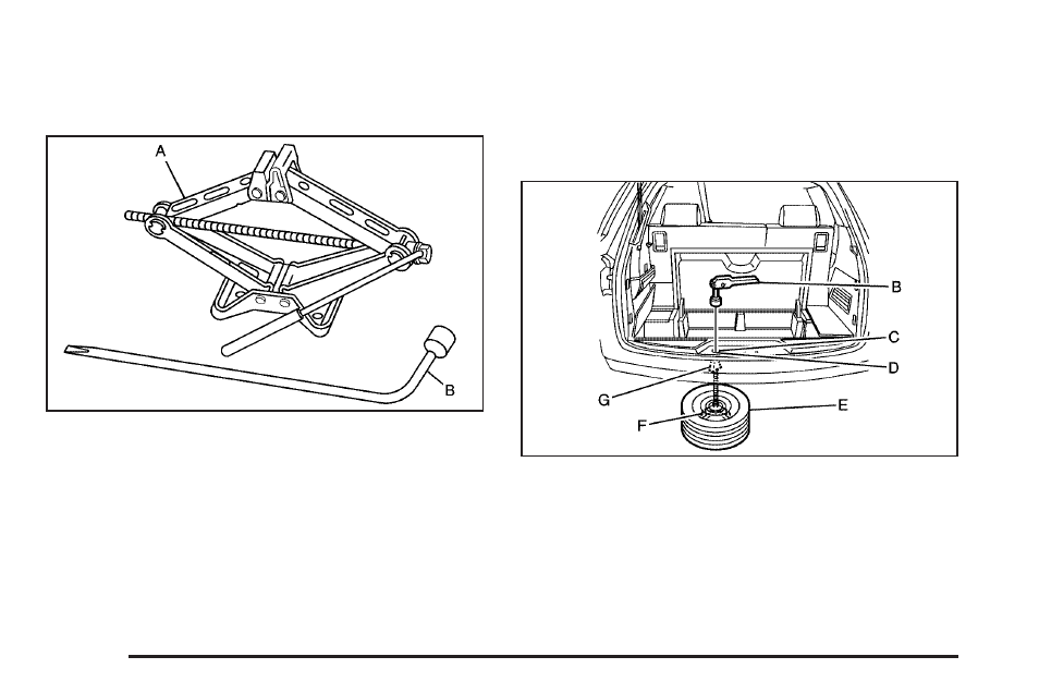 Removing the spare tire | GMC 2007 Acadia User Manual | Page 460 / 554