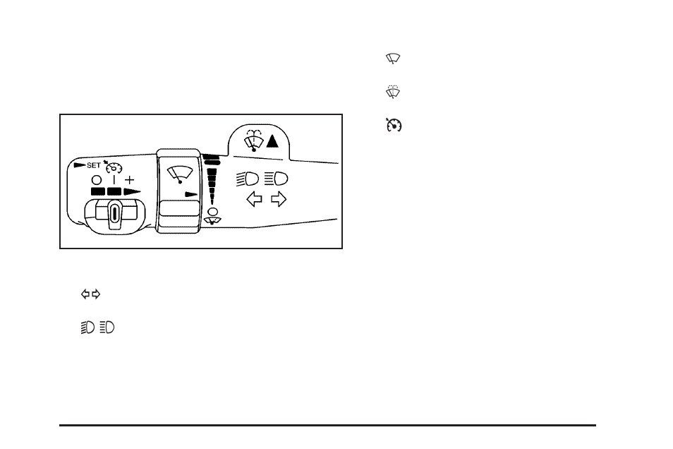 Turn signal/multifunction lever, Turn and lane-change signals, Turn signal/multifunction | Lever | GMC 2006 Sierra User Manual | Page 185 / 600