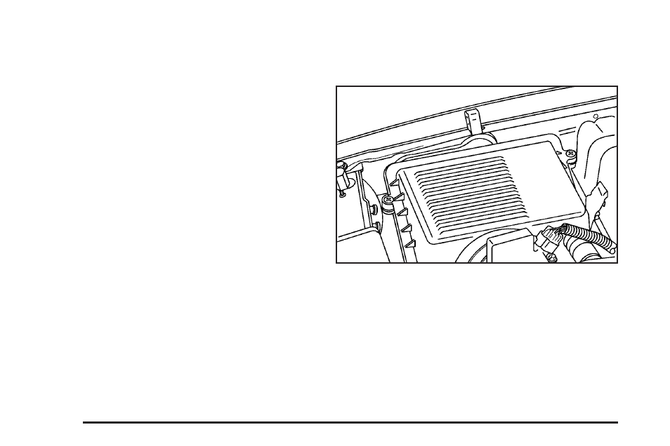 How to inspect the engine air cleaner/filter | GMC 2006 Sierra User Manual | Page 438 / 600