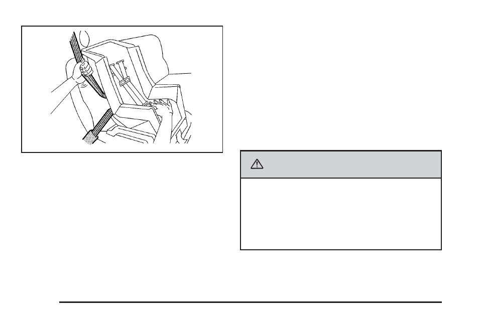 Securing a child restraint in the, Center front seat position -58, Caution | GMC 2006 Canyon User Manual | Page 64 / 434