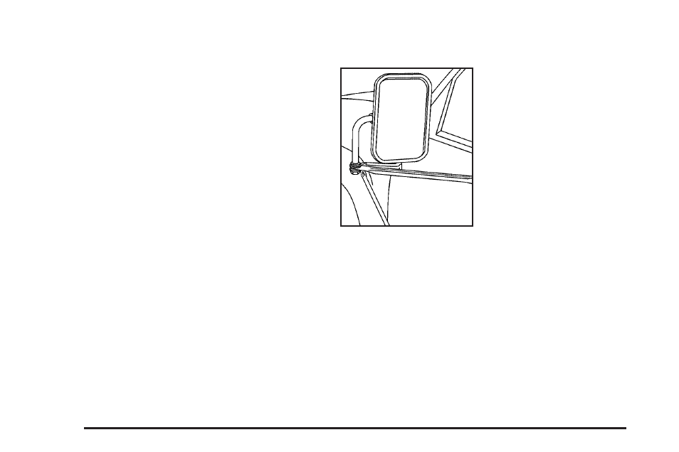 Mirrors, Manual rearview mirror, Outside manual mirror | Outside camper-type mirrors, Mirrors -30 | GMC 2005 Savana User Manual | Page 110 / 384