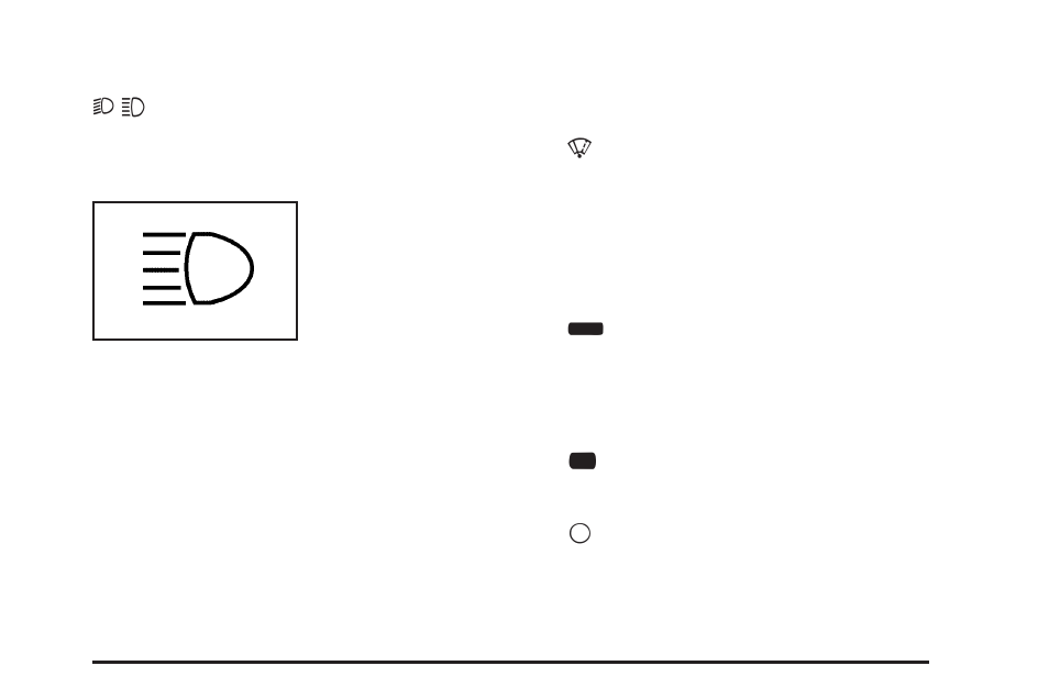 Headlamp high/low-beam changer, Flash-to-pass, Windshield wipers | Headlamp, High/low-beam changer | GMC 2005 Savana User Manual | Page 123 / 384