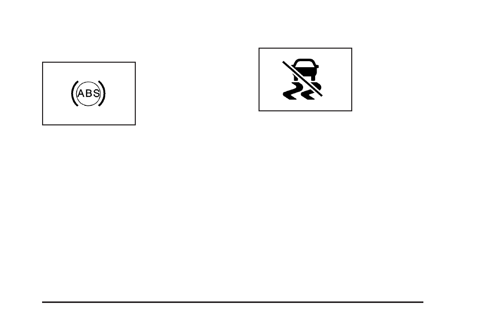 Anti-lock brake system warning light, Stabilitrak not ready light | GMC 2005 Savana User Manual | Page 145 / 384