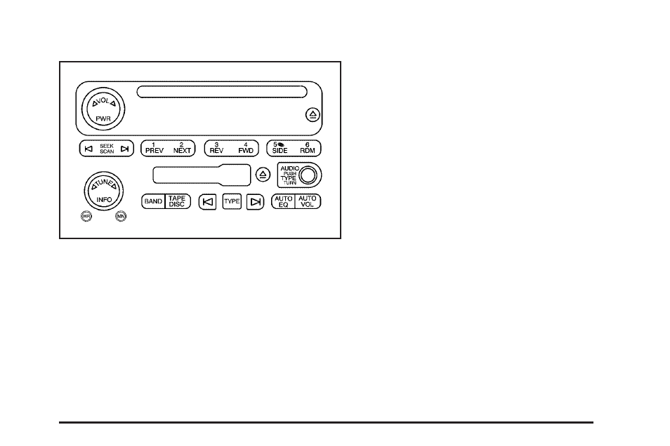 Radio with cassette and cd, Radio with cassette and cd -49 | GMC 2005 Savana User Manual | Page 163 / 384