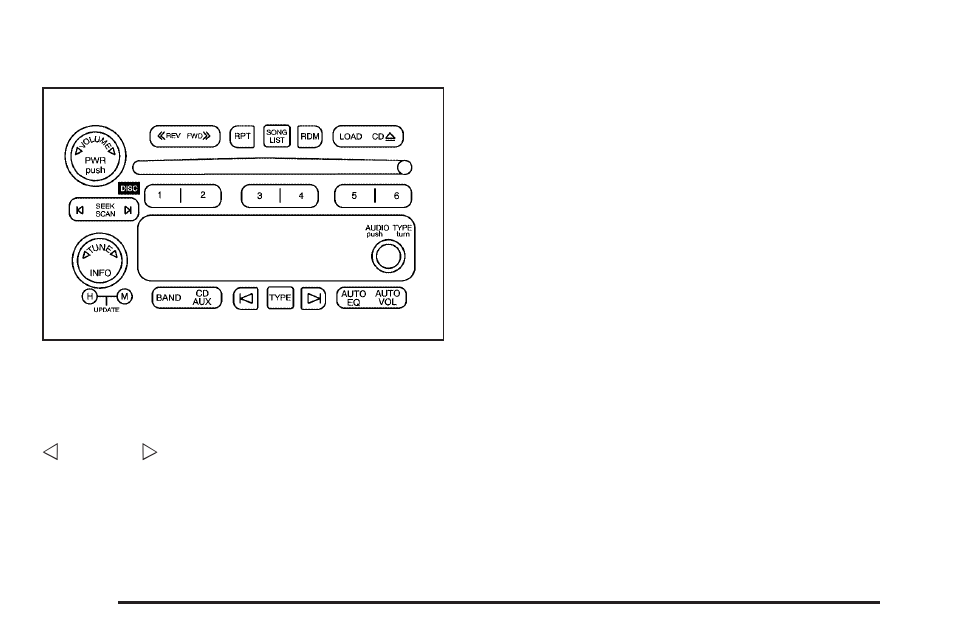 Radio with six-disc cd, Radio with six-disc cd -62 | GMC 2005 Savana User Manual | Page 176 / 384