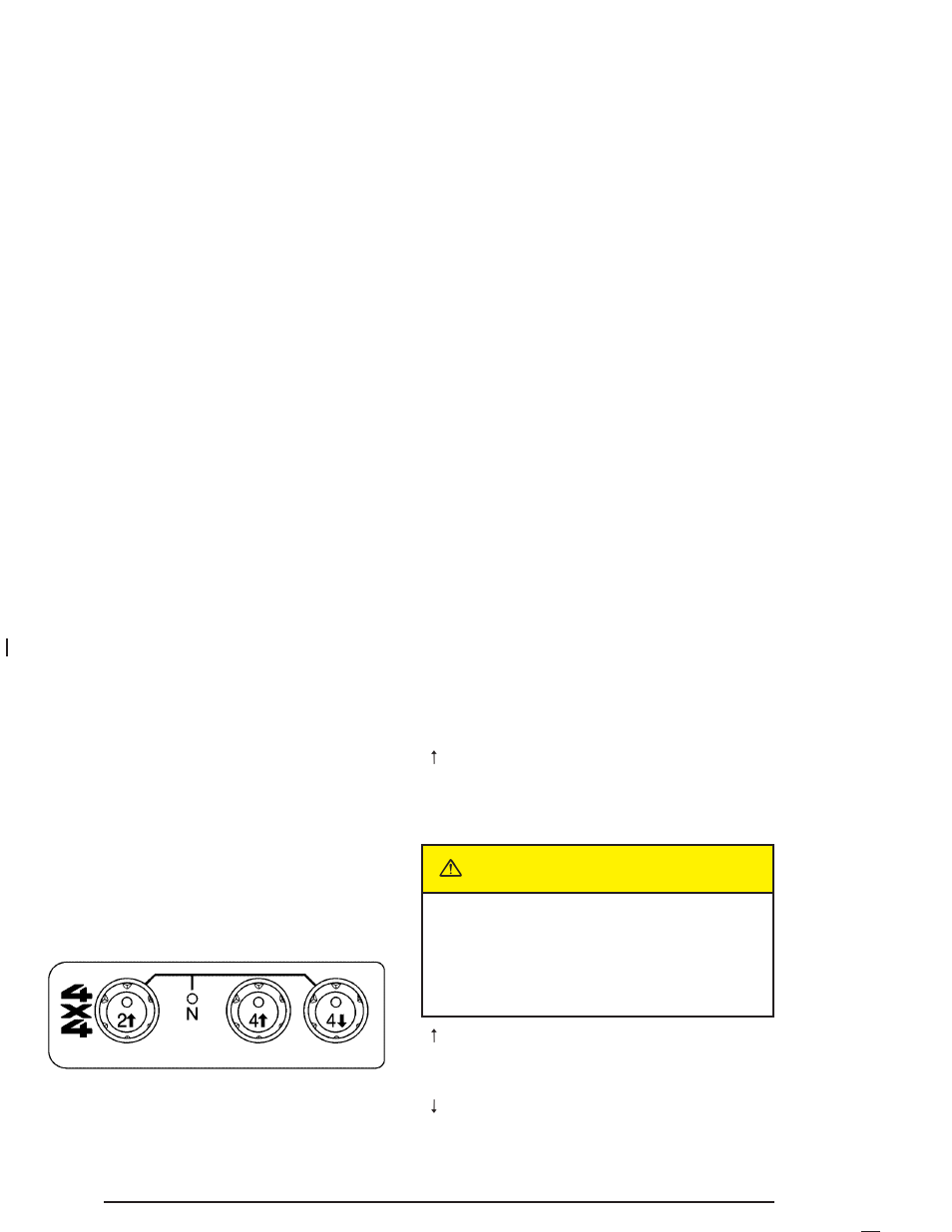 Four-wheel drive, Four-wheel drive -26, Caution | GMC 2005 Canyon User Manual | Page 108 / 420