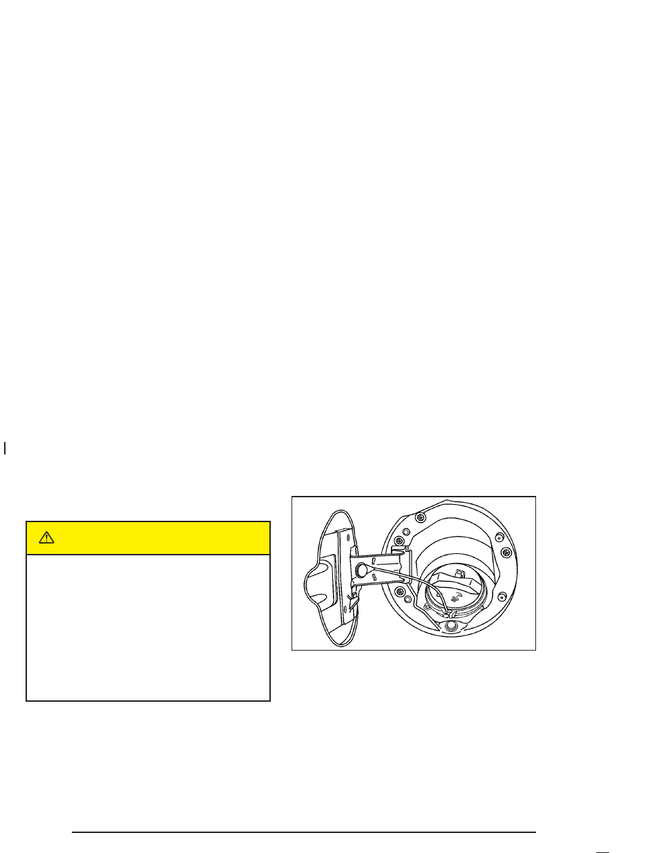 Filling your tank, Filling your tank -8, Caution | GMC 2005 Canyon User Manual | Page 280 / 420
