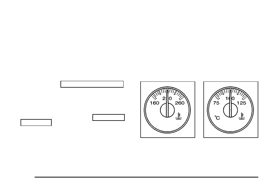 Engine coolant temperature gage, Engine coolant temperature gage -46 | GMC 2004 Sierra User Manual | Page 210 / 588